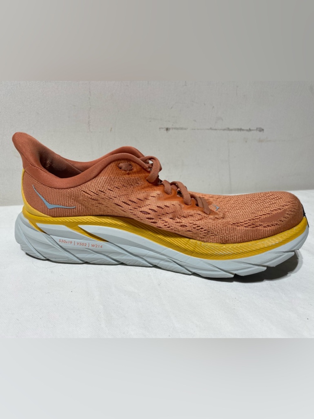 HOKA Clifton 8 Womens 7 Wide SBSCR Orange 1121375 Running Shoes Comfort - Picture 9 of 15
